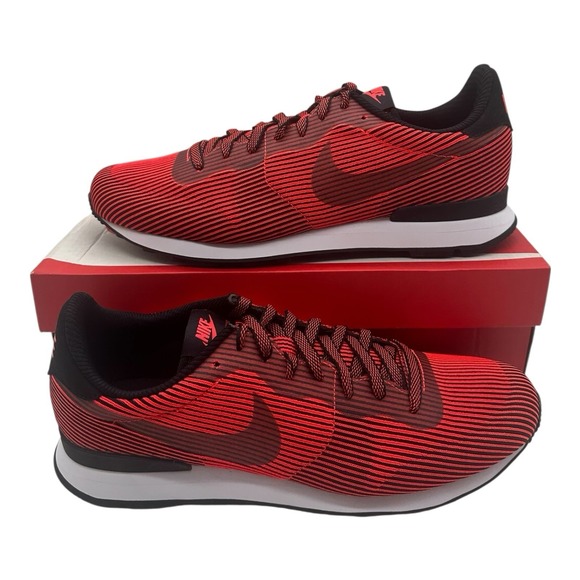 Nike‎ Internationalist KJCRD Jacquard M QS Running Shoes Mens Sz 10 Red/Black